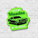 Keep Muscles In Garage Visor Clip