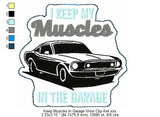 Keep Muscles In Garage Visor Clip
