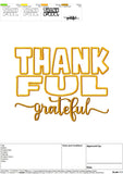 Thankful Grateful Applique 4 Sizes