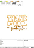 Thankful Grateful Applique 4 Sizes