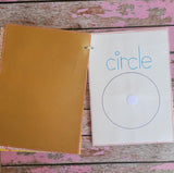 Shapes Learning Tool Set with Zip Bag