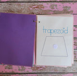 Shapes Learning Tool Set with Zip Bag