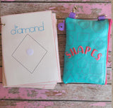 Shapes Learning Tool Set with Zip Bag