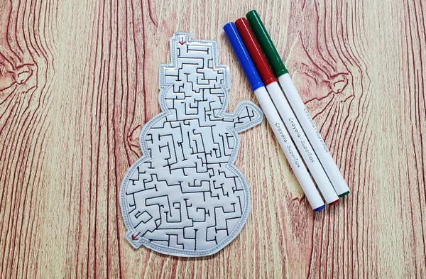 Snowman Maze – A-Z Blanks and Designs
