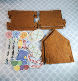 3D Gingerbread House and Accessories
