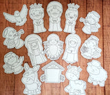 $5 Friday Nativity Coloring Doll Bundle