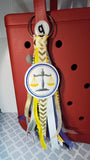Scales of Justice Bag Tag