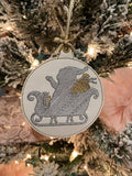 Santa Sleigh Ornament