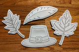 $5 Friday Bundle - Thanksgiving Coloring Dolls