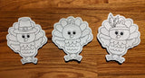 $5 Friday Bundle - Thanksgiving Coloring Dolls