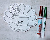 $5 Friday Bundle - Thanksgiving Coloring Dolls