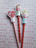 Valentine's Day Pencil Topper Bundle of 3