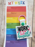 Work That Hustle Key Fob