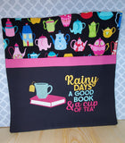 Rainy Days Reading Pillow Design