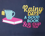 Rainy Days Reading Pillow Design