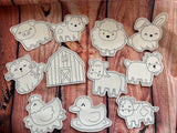 $5 Friday Farm Animal Coloring Doll 415