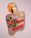 Beeing a Great Teacher Sanitizer Holder