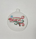 Believe Ornament Set