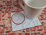 Angel Motif Mug Rug