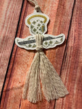 $5 Friday Macrame Angel Ornament 1021