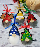 $5 Friday Christmas Gnome Fur Ornament Bundle 1014