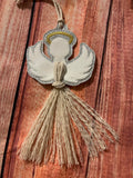 $5 Friday Macrame Angel Ornament 1021