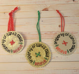 Santa's Missing Button Ornament