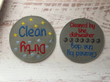 Clean Dirty Dishes Magnet