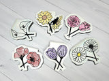 $5 Friday Flower Fold Over Book Mark 47