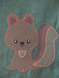 Woodland Animal Squirrel Sketch - 3 Sizes