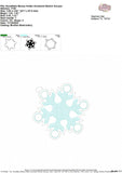 Snowflake Money Holder Ornament Applique and Sketch