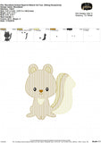 Woodland Animal Squirrel Sketch - 3 Sizes