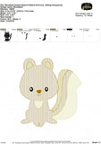 Woodland Animal Squirrel Sketch - 3 Sizes