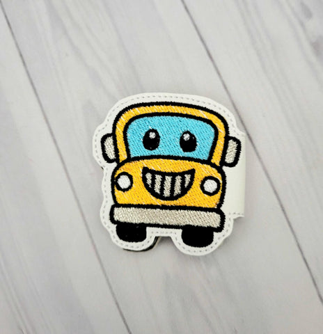 School Bus FOBM (Fold Over Bookmark)