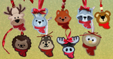 Chunky Winter Woodland Ornament Bundle