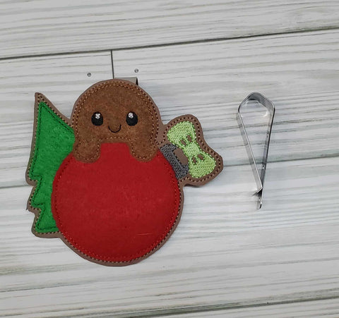 Gingerbread Christmas Ornament Clip