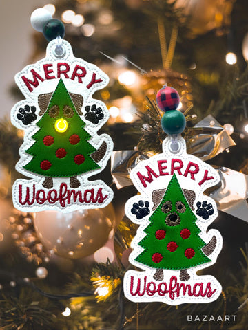 Merry Woofmas Ornament Duo