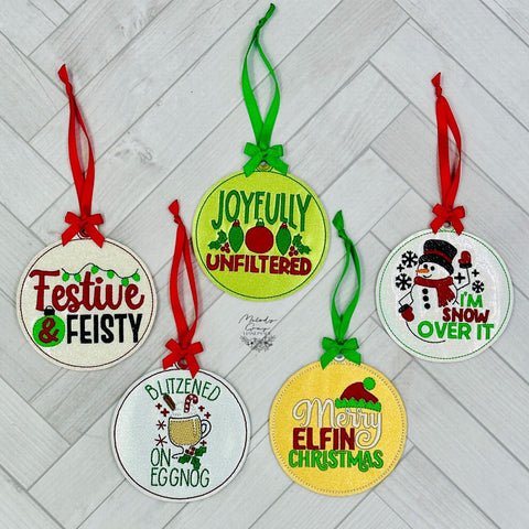 $5 Friday Funny Christmas Ornament Bundle 1 106