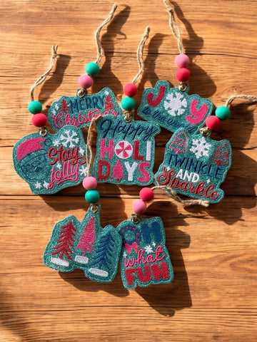 Colorful Christmas Ornament Bundle