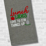 Lunch Ladies Stir Things Up Wording - 4 Sizes