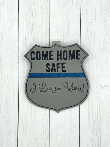 Police Come Home Safe Visor Clip