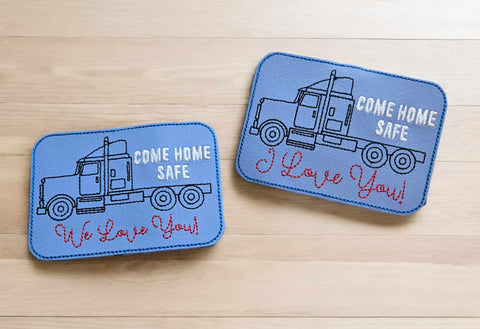 Trucker Come Home Safe Visor Clip