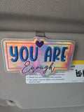 You Are Enough Visor Clip