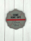 Firefighter Badge Come Home Safe Visor Clip