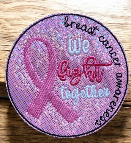 We Fight Together Breast Cancer Awareness Visor Clip