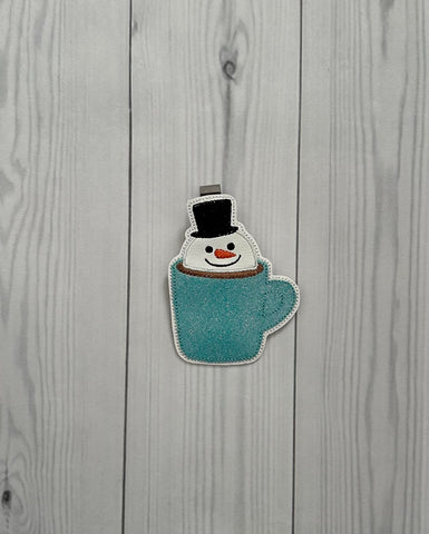 Coffee Mug Snowman Clip