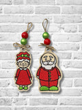 Claus PJ Ornament Duo