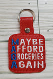 MAGA Maybe Afford Groceries Again Key Fob