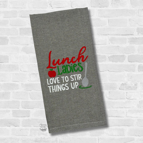 Lunch Ladies Stir Things Up Wording - 4 Sizes