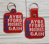 MAGA Maybe Afford Groceries Again Key Fob